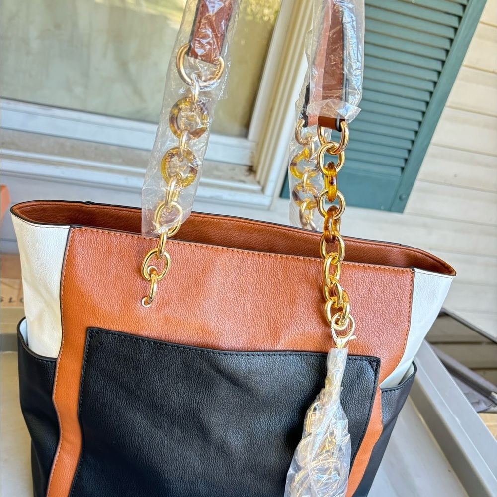 MKF Collection Rochelle Color Block Tote - Picture 11 of 11